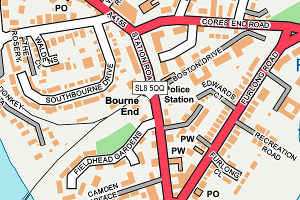 SL8 5QQ map - OS OpenMap – Local (Ordnance Survey) SL8 5QQ map - OS OpenMap – Local (Ordnance Survey)