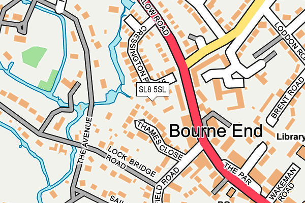 SL8 5SL map - OS OpenMap – Local (Ordnance Survey) SL8 5SL map - OS OpenMap – Local (Ordnance Survey)