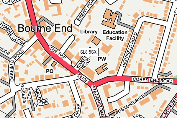 SL8 5SX map - OS OpenMap – Local (Ordnance Survey) SL8 5SX map - OS OpenMap – Local (Ordnance Survey)