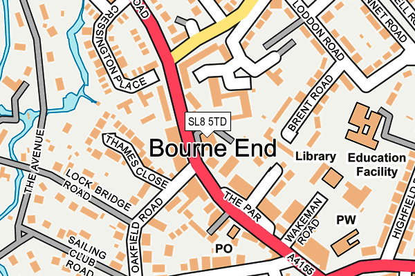 SL8 5TD map - OS OpenMap – Local (Ordnance Survey) SL8 5TD map - OS OpenMap – Local (Ordnance Survey)