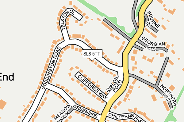 SL8 5TT map - OS OpenMap – Local (Ordnance Survey) SL8 5TT map - OS OpenMap – Local (Ordnance Survey)