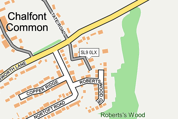 SL9 0LX map - OS OpenMap – Local (Ordnance Survey)