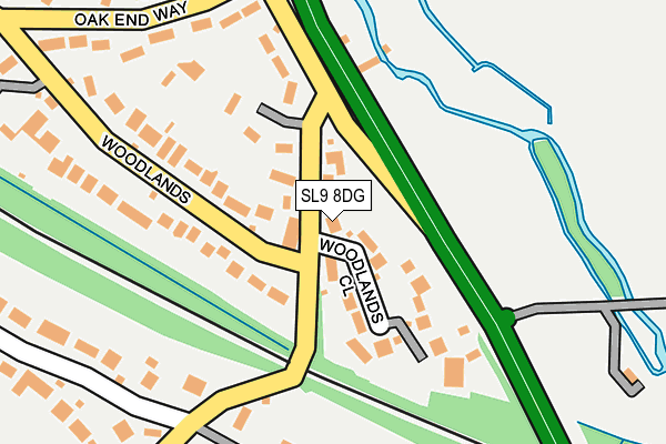 SL9 8DG map - OS OpenMap – Local (Ordnance Survey) SL9 8DG map - OS OpenMap – Local (Ordnance Survey)
