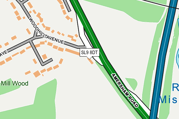 SL9 8DT map - OS OpenMap – Local (Ordnance Survey) SL9 8DT map - OS OpenMap – Local (Ordnance Survey)