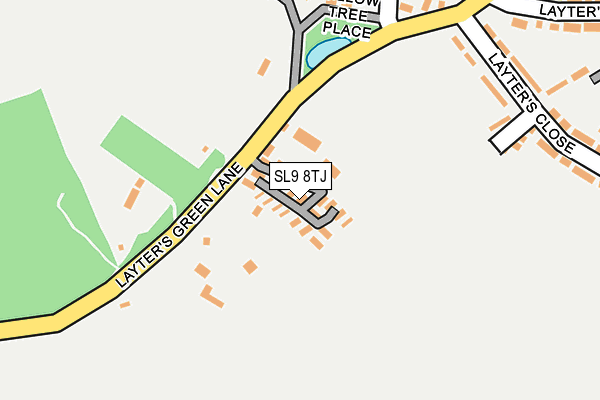 SL9 8TJ map - OS OpenMap – Local (Ordnance Survey) SL9 8TJ map - OS OpenMap – Local (Ordnance Survey)
