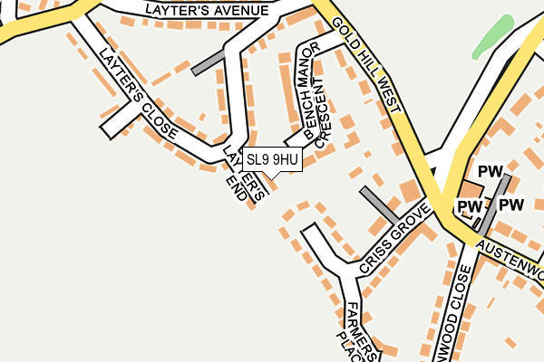 SL9 9HU map - OS OpenMap – Local (Ordnance Survey) SL9 9HU map - OS OpenMap – Local (Ordnance Survey)