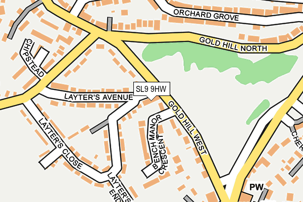 SL9 9HW map - OS OpenMap – Local (Ordnance Survey) SL9 9HW map - OS OpenMap – Local (Ordnance Survey)
