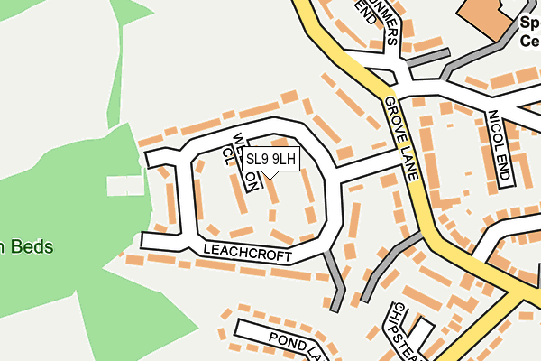 SL9 9LH map - OS OpenMap – Local (Ordnance Survey) SL9 9LH map - OS OpenMap – Local (Ordnance Survey)
