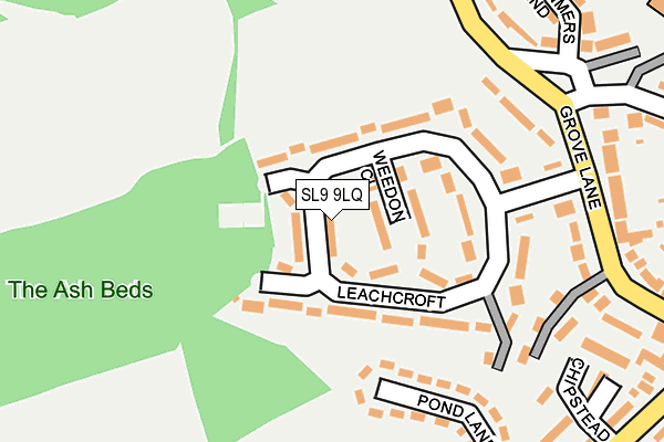 SL9 9LQ map - OS OpenMap – Local (Ordnance Survey) SL9 9LQ map - OS OpenMap – Local (Ordnance Survey)
