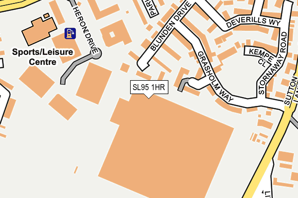 SL95 1HR map - OS OpenMap – Local (Ordnance Survey) SL95 1HR map - OS OpenMap – Local (Ordnance Survey)