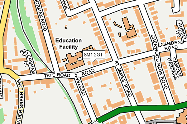 SM1 2GT map - OS OpenMap – Local (Ordnance Survey) SM1 2GT map - OS OpenMap – Local (Ordnance Survey)