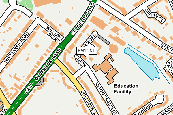 SM1 2NT map - OS OpenMap – Local (Ordnance Survey) SM1 2NT map - OS OpenMap – Local (Ordnance Survey)