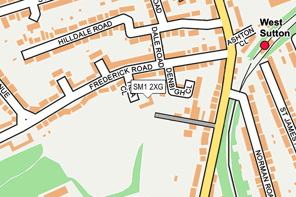 SM1 2XG map - OS OpenMap – Local (Ordnance Survey) SM1 2XG map - OS OpenMap – Local (Ordnance Survey)