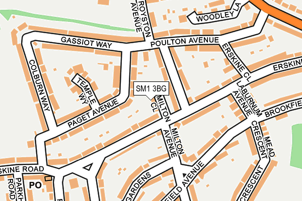 SM1 3BG map - OS OpenMap – Local (Ordnance Survey) SM1 3BG map - OS OpenMap – Local (Ordnance Survey)