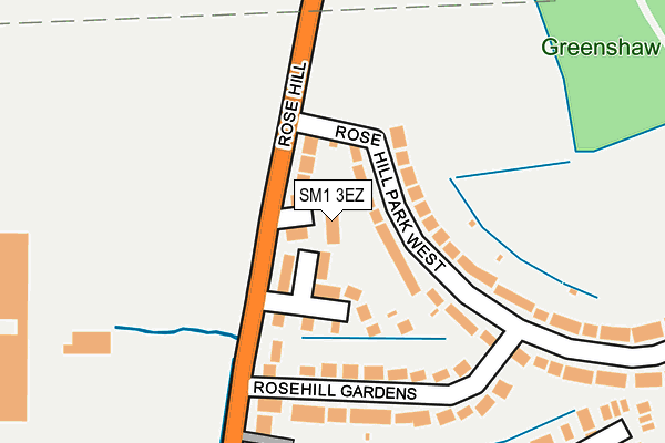 SM1 3EZ map - OS OpenMap – Local (Ordnance Survey) SM1 3EZ map - OS OpenMap – Local (Ordnance Survey)