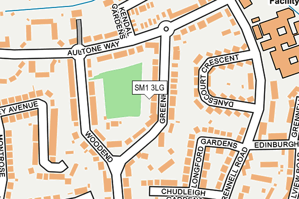 SM1 3LG map - OS OpenMap – Local (Ordnance Survey) SM1 3LG map - OS OpenMap – Local (Ordnance Survey)