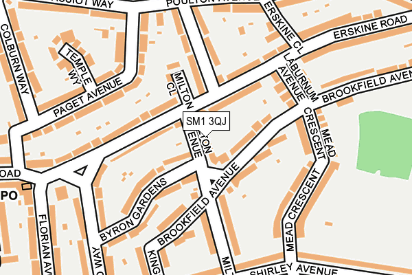 SM1 3QJ map - OS OpenMap – Local (Ordnance Survey) SM1 3QJ map - OS OpenMap – Local (Ordnance Survey)