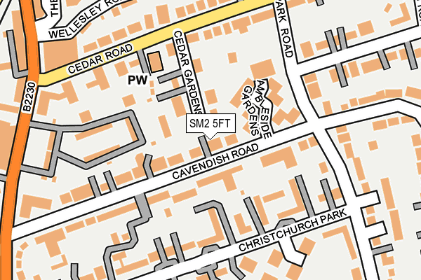 SM2 5FT map - OS OpenMap – Local (Ordnance Survey) SM2 5FT map - OS OpenMap – Local (Ordnance Survey)