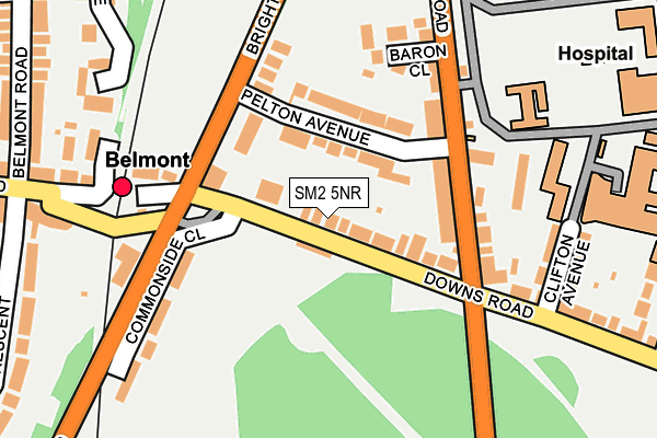 SM2 5NR map - OS OpenMap – Local (Ordnance Survey) SM2 5NR map - OS OpenMap – Local (Ordnance Survey)