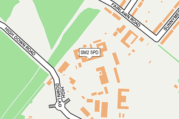 SM2 5PD map - OS OpenMap – Local (Ordnance Survey) SM2 5PD map - OS OpenMap – Local (Ordnance Survey)
