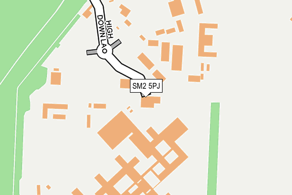SM2 5PJ map - OS OpenMap – Local (Ordnance Survey) SM2 5PJ map - OS OpenMap – Local (Ordnance Survey)