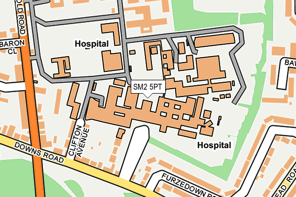 SM2 5PT map - OS OpenMap – Local (Ordnance Survey) SM2 5PT map - OS OpenMap – Local (Ordnance Survey)
