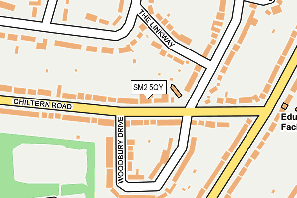 SM2 5QY map - OS OpenMap – Local (Ordnance Survey) SM2 5QY map - OS OpenMap – Local (Ordnance Survey)