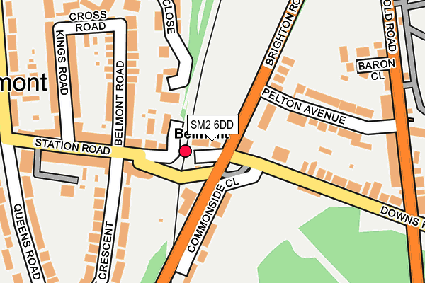 SM2 6DD map - OS OpenMap – Local (Ordnance Survey) SM2 6DD map - OS OpenMap – Local (Ordnance Survey)