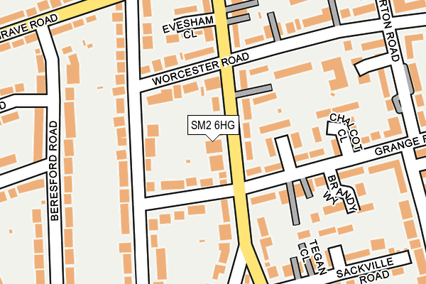 SM2 6HG map - OS OpenMap – Local (Ordnance Survey) SM2 6HG map - OS OpenMap – Local (Ordnance Survey)