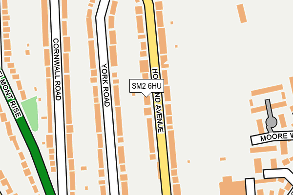 SM2 6HU map - OS OpenMap – Local (Ordnance Survey) SM2 6HU map - OS OpenMap – Local (Ordnance Survey)