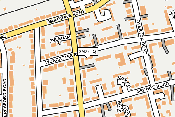 SM2 6JQ map - OS OpenMap – Local (Ordnance Survey) SM2 6JQ map - OS OpenMap – Local (Ordnance Survey)