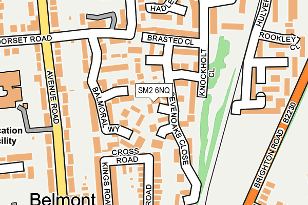 SM2 6NQ map - OS OpenMap – Local (Ordnance Survey) SM2 6NQ map - OS OpenMap – Local (Ordnance Survey)