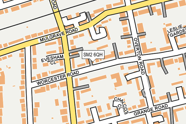 SM2 6QH map - OS OpenMap – Local (Ordnance Survey) SM2 6QH map - OS OpenMap – Local (Ordnance Survey)