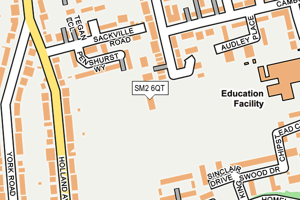 SM2 6QT map - OS OpenMap – Local (Ordnance Survey) SM2 6QT map - OS OpenMap – Local (Ordnance Survey)