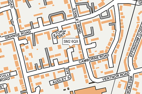 SM2 6QX map - OS OpenMap – Local (Ordnance Survey) SM2 6QX map - OS OpenMap – Local (Ordnance Survey)