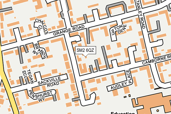 SM2 6QZ map - OS OpenMap – Local (Ordnance Survey) SM2 6QZ map - OS OpenMap – Local (Ordnance Survey)