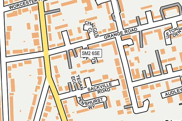 SM2 6SE map - OS OpenMap – Local (Ordnance Survey) SM2 6SE map - OS OpenMap – Local (Ordnance Survey)