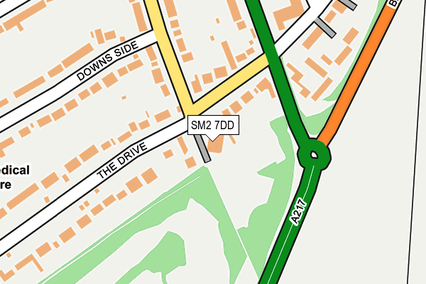 SM2 7DD map - OS OpenMap – Local (Ordnance Survey) SM2 7DD map - OS OpenMap – Local (Ordnance Survey)