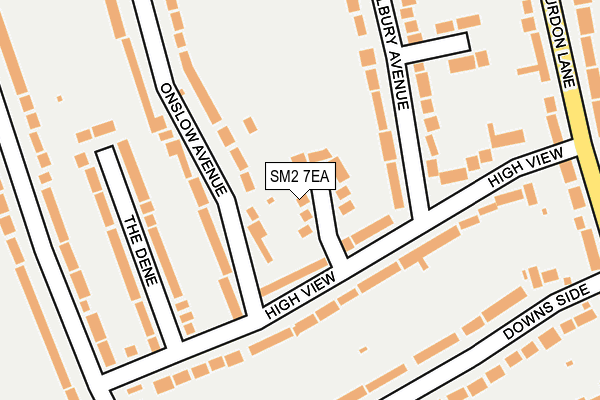 SM2 7EA map - OS OpenMap – Local (Ordnance Survey) SM2 7EA map - OS OpenMap – Local (Ordnance Survey)