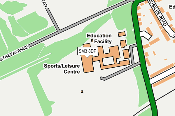 SM3 8DP map - OS OpenMap – Local (Ordnance Survey) SM3 8DP map - OS OpenMap – Local (Ordnance Survey)