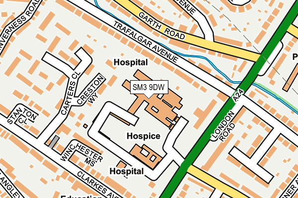SM3 9DW map - OS OpenMap – Local (Ordnance Survey) SM3 9DW map - OS OpenMap – Local (Ordnance Survey)