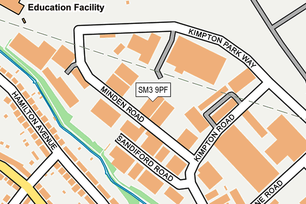 SM3 9PF map - OS OpenMap – Local (Ordnance Survey) SM3 9PF map - OS OpenMap – Local (Ordnance Survey)