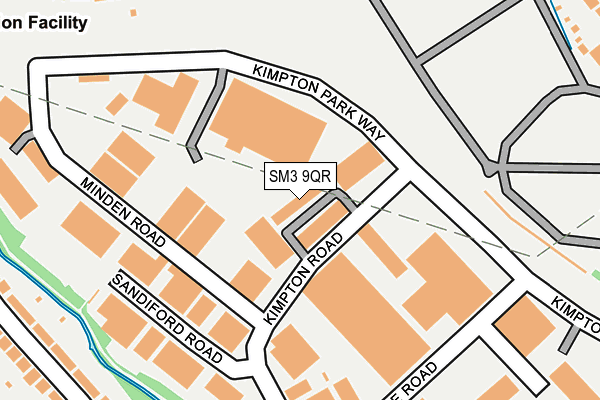 SM3 9QR map - OS OpenMap – Local (Ordnance Survey) SM3 9QR map - OS OpenMap – Local (Ordnance Survey)