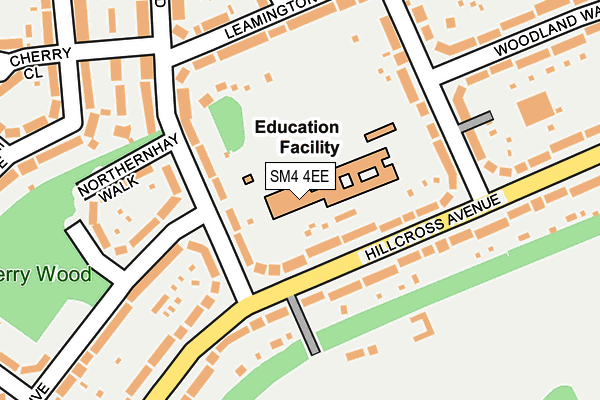 SM4 4EE map - OS OpenMap – Local (Ordnance Survey) SM4 4EE map - OS OpenMap – Local (Ordnance Survey)