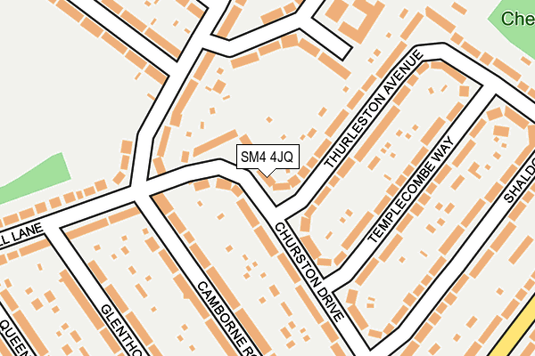 SM4 4JQ map - OS OpenMap – Local (Ordnance Survey) SM4 4JQ map - OS OpenMap – Local (Ordnance Survey)