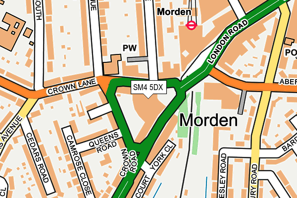 SM4 5DX map - OS OpenMap – Local (Ordnance Survey) SM4 5DX map - OS OpenMap – Local (Ordnance Survey)