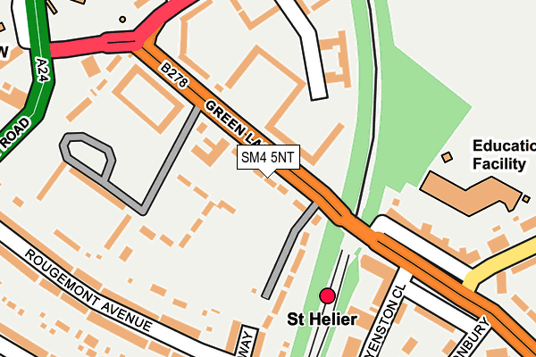 SM4 5NT map - OS OpenMap – Local (Ordnance Survey) SM4 5NT map - OS OpenMap – Local (Ordnance Survey)