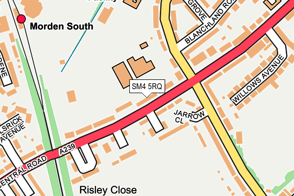 SM4 5RQ map - OS OpenMap – Local (Ordnance Survey) SM4 5RQ map - OS OpenMap – Local (Ordnance Survey)