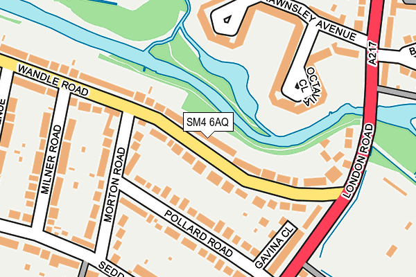 SM4 6AQ map - OS OpenMap – Local (Ordnance Survey) SM4 6AQ map - OS OpenMap – Local (Ordnance Survey)