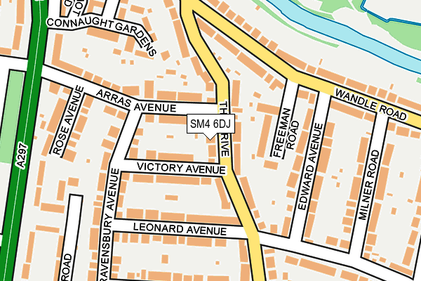 SM4 6DJ map - OS OpenMap – Local (Ordnance Survey) SM4 6DJ map - OS OpenMap – Local (Ordnance Survey)